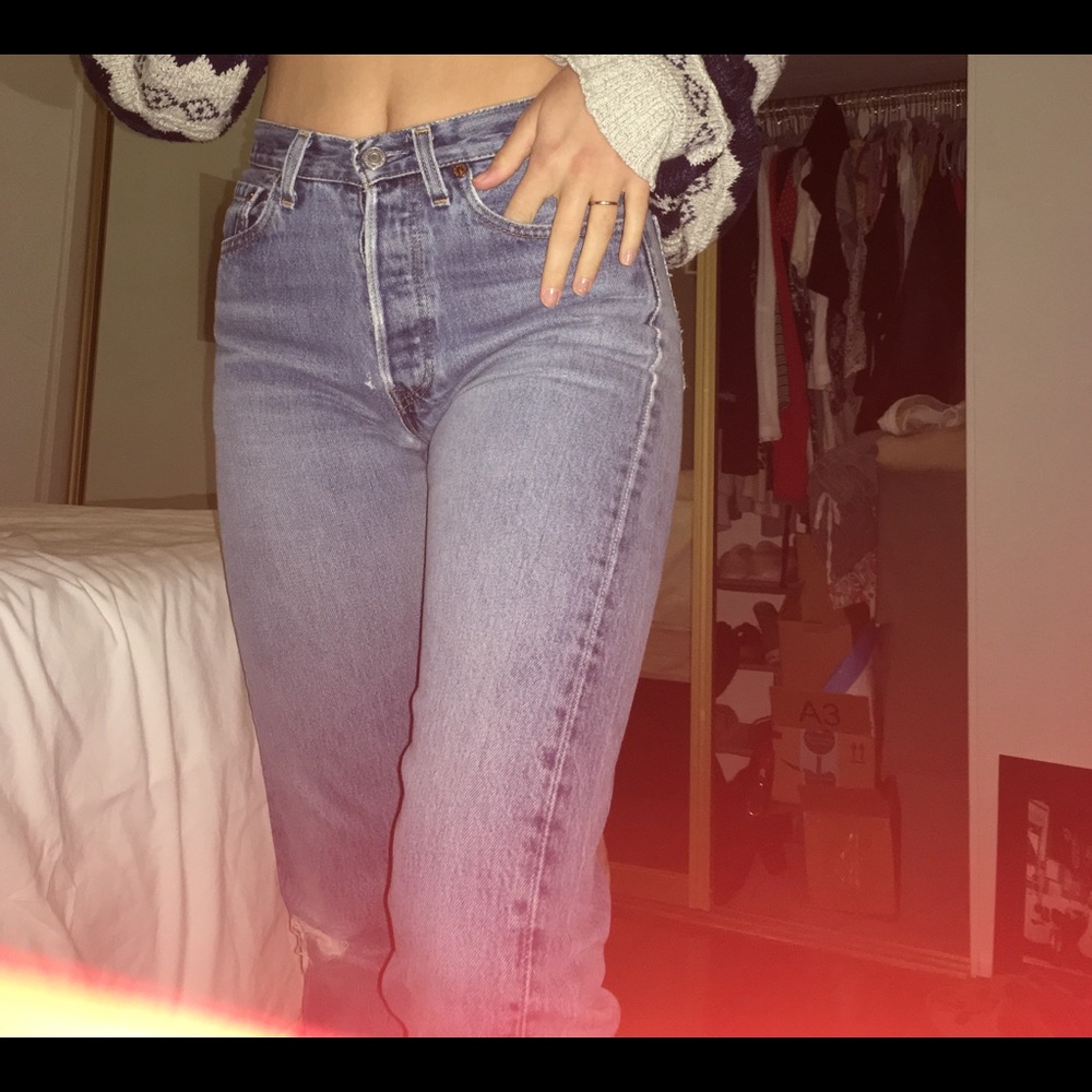 501 vintage light wash Levi’s